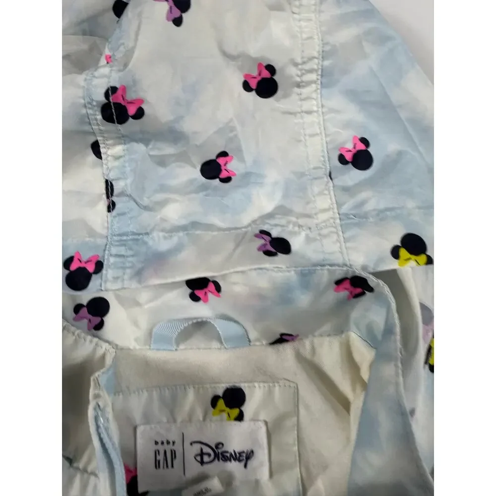 Gap Disney Minnie Mouse Packable Hooded Windbreaker Jacket Size 18–24 Months